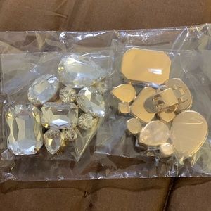 Rhinestone shoe clips